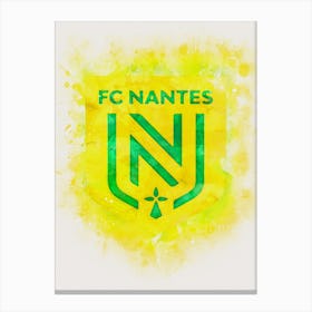 Nantes Brokem Glass Watercolor Canvas Print