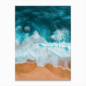 Aerial View Of A Beach 59 Canvas Print