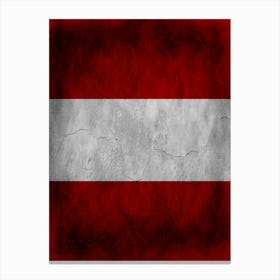 Austria Flag Texture Canvas Print