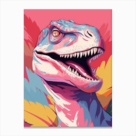 Colourful Dinosaur Sinraptor 3 Canvas Print