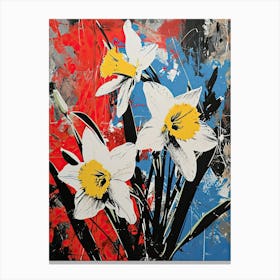 Daffodils, Pop Art Canvas Print