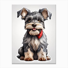 Schnauzer Dog 1 Canvas Print