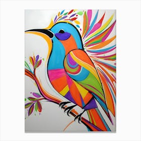 Colorful Bird-Reimagined 14 Canvas Print