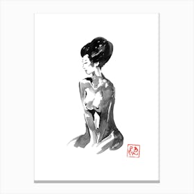 Nude Geisha 1 Canvas Print