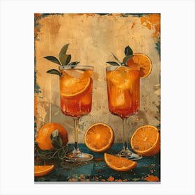 Aperol Spritz Orange 43 Canvas Print