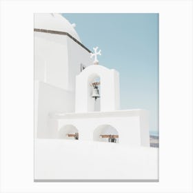 Santorini, Bells Of Elegance Canvas Print