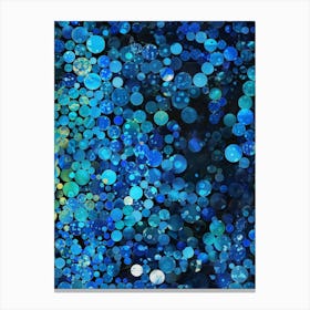 Blue Circles 39 Canvas Print