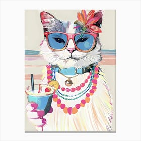 Cat In Sunglasses 1 Canvas Print