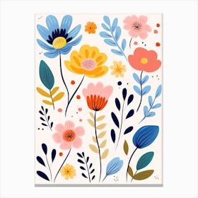 Flowers 4, Matisse style Canvas Print