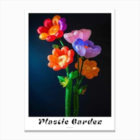 Bright Inflatable Flowers Poster Calendula 1 Canvas Print