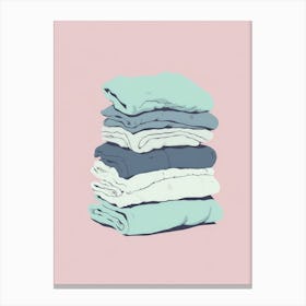 Stack Of Clothes 2 Canvas Print