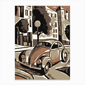 VW Beetle Abstract 3 Canvas Print