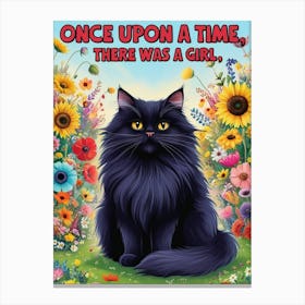 Once Upon A Time There Was A Girl Canvas Print