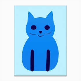 Blue Cat 7 Canvas Print