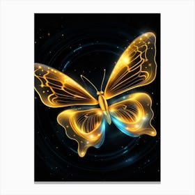 Golden Butterfly 46 Canvas Print