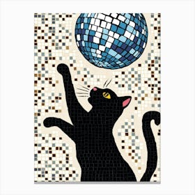 Disco Cat 2 Canvas Print