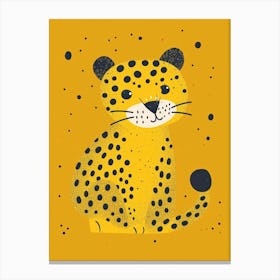 Yellow Leopard 1 Canvas Print