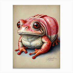 Frog pink Canvas Print