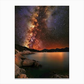 Milky over the lake v Canvas Print