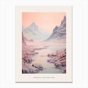 Dreamy Winter National Park Poster  Vatnajkull National Park Iceland 2 Canvas Print