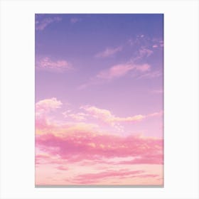 Pink Sunset Sky Canvas Print