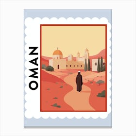 Oman 1 Travel Stamp Poster Canvas Print