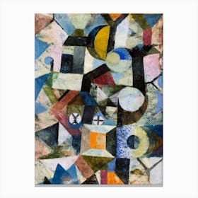 Composition With The Yellow Half Moon And The Y, Paul Klee Canvas Print