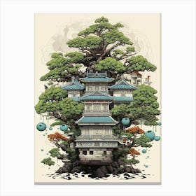 Bonsai Tree Japanese Style 7 Canvas Print