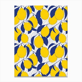 Lemons On A Branch 3 Canvas Print