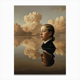 'The Woman In The Water' Canvas Print