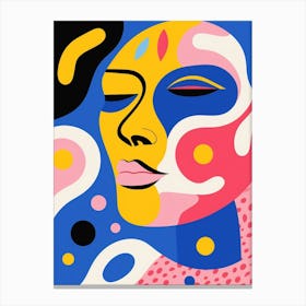 Shape Face Illustration 3 Canvas Print