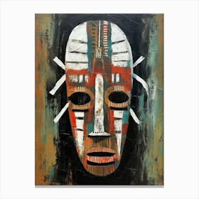 Mohawk Memories in Masks - Native Americans Series Canvas Print