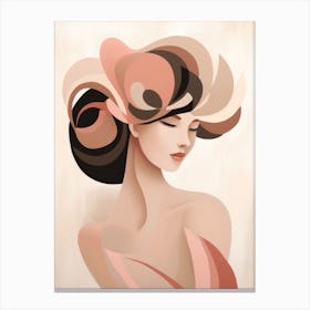 Abstract Portrait Of A Woman 10 Canvas Print