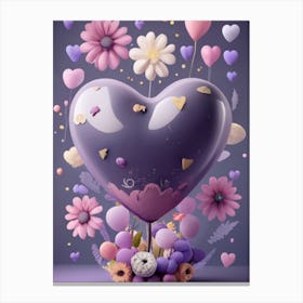 Purple Heart Canvas Print