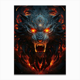 Wolf Head Canvas Print