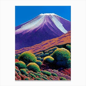 Teide National Park Spain Pointillism Canvas Print