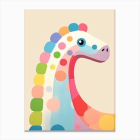 Colourful Dinosaur Apatosaurus 2 Canvas Print