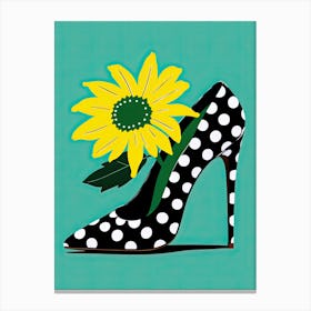 Green Shoe Canvas Print