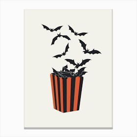 Bats Halloween Poster Canvas Print