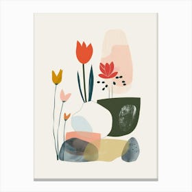 Abstract Objects Collection Flat Illustration 8 Canvas Print
