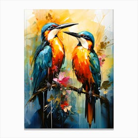 Birds Of The Horizon A Skyward Journey Canvas Print