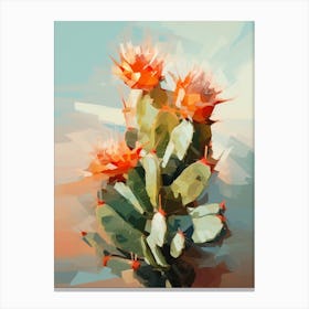 Cactus Painting Acanthocalycium Cactus 7 Canvas Print