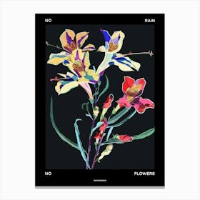 No Rain No Flowers Poster Snapdragon 4 Canvas Print