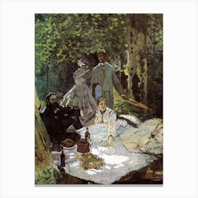 Luncheon On The Grass (1865–1866), Claude Monet Canvas Print