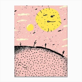 Sun illustration 2 Canvas Print