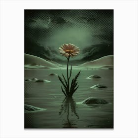 Flower In The Water Canvas Print