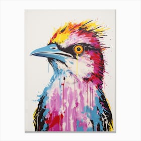 Andy Warhol Style Bird Cuckoo 2 Canvas Print