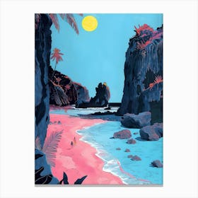 Pink Beach 5 Canvas Print