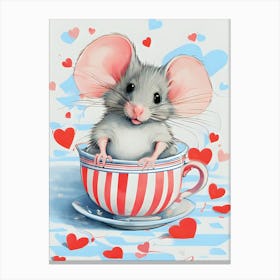 Valentine Mouse Canvas Print