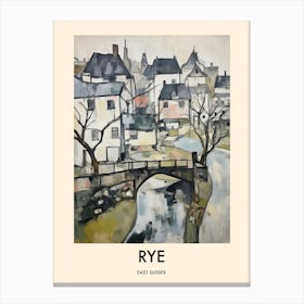 Rye (East Sussex) Painting 1 Travel Poster Canvas Print